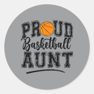 Adesivo Tia Orgulhosa De Basquete De Um Jogador De Basquet