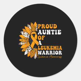 Adesivo Tia Orgulhosa De Leucemia Guerreira