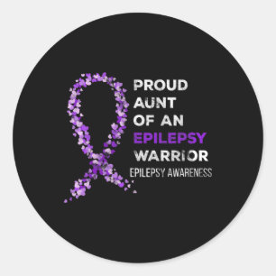 Adesivo Tia Orgulhosa De Um Guerreiro Contra a Epilepsia C
