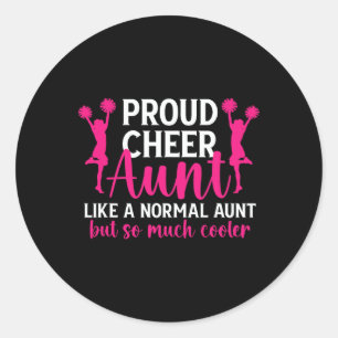 Adesivo Tia Orgulhosa De Uma Tia De Cheerleader Tia Cheer