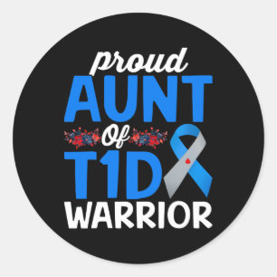 Adesivo Tia Orgulhosa Do Sobrevivente Do T1d Awarts