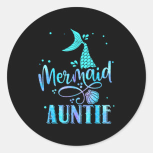 Adesivo Tia sereia engraçada mulheres família combinando