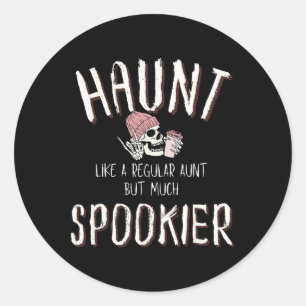 Adesivo Tia Shirt Halloween Skeleton