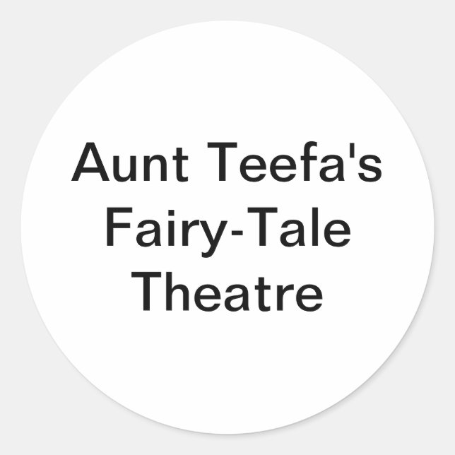 Adesivo Tia Teefa Fairy-Tale Hankamer Artjunkhaus Comic (Frente)