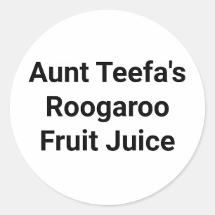 Adesivo Tia Teefa Rugaroo Fruta Hankamer Artjunkhaus Yum!