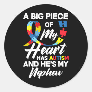 Adesivo Tia Tio Autista Sobrinho Autismo Awa