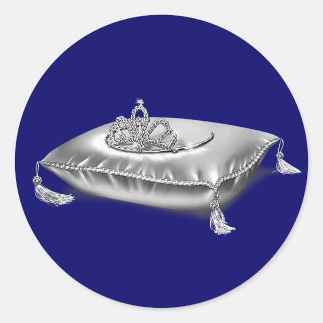 Adesivo Tiara Princesa Prata (Frente)