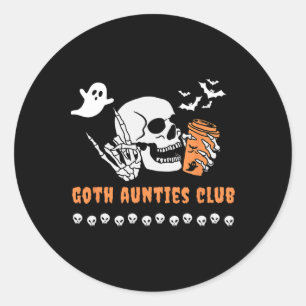 Adesivo Tias Góthicas Clube Tia Halloween Sinistro Gótico 