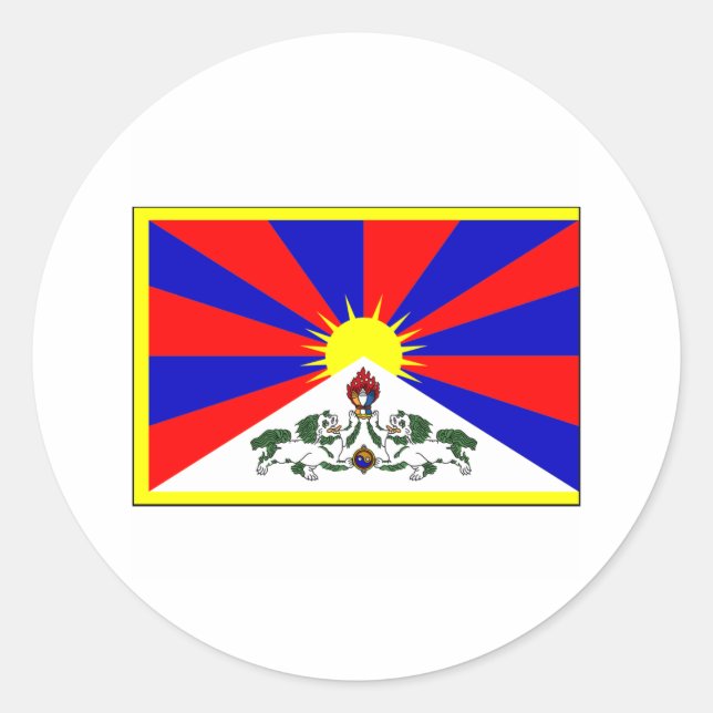 Adesivo Tibet FLAG Internacional (Frente)