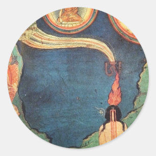 Adesivo Tibetano - Deposição Budista de Tummo