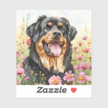 Tibetano Mastiff Die-Cut Sticker Watercolor
