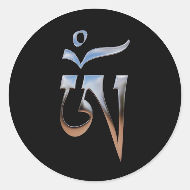 Adesivo Tibetano Om (Frente)