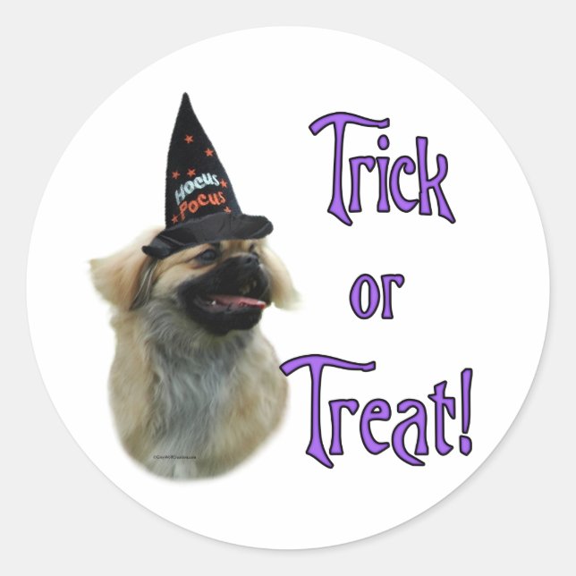 Adesivo Tibetano Spaniel Trick (Frente)