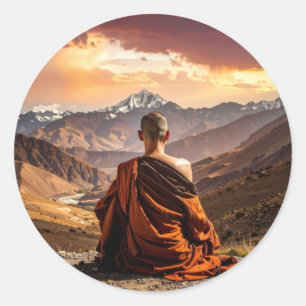 Adesivo Tibete - Budismo - Meditação