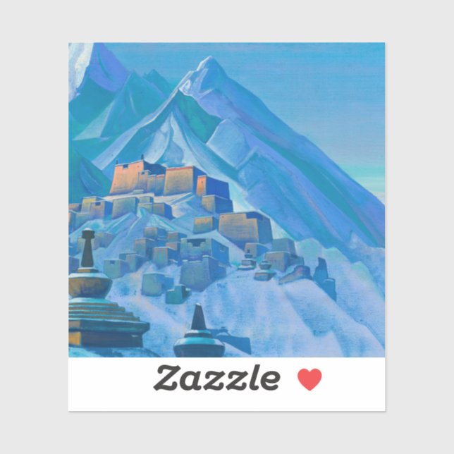 Adesivo Tibete, Himalaia, 1933 por Nicholas Roerich (Folha)