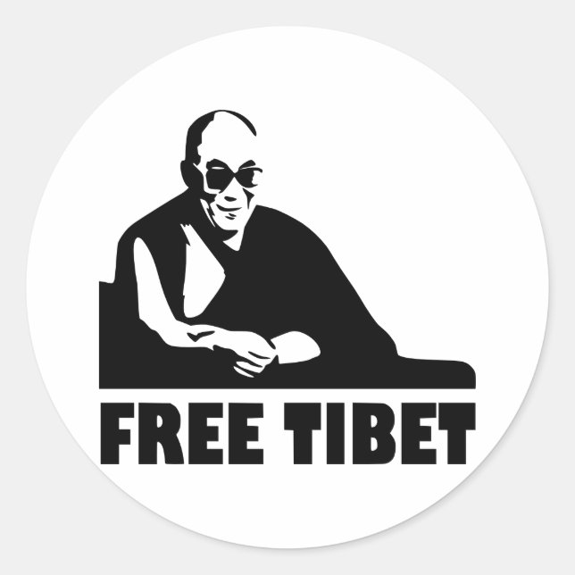 Adesivo Tibete livre (Frente)
