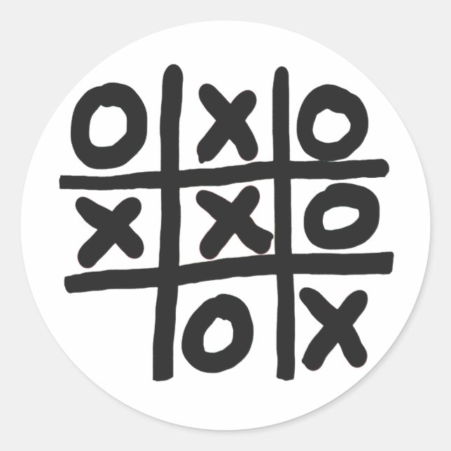Adesivo Tic Tac Toe (Frente)