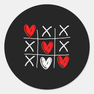 Adesivo Tic Tac Toe Dia dos Namorados Coração Amoroso Casa
