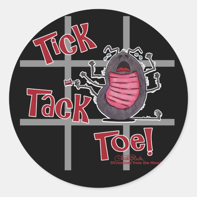 Adesivo Tick Tack Toe! (Frente)