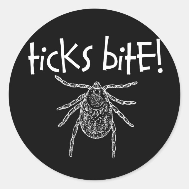 Adesivo Ticks Bite! (Frente)