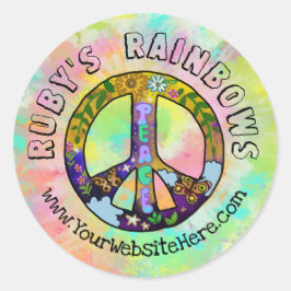 Adesivo Tie-Dye Art e Bohemian Appreal Business