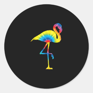 Adesivo Tie Dye Flamingo Rainbow Impressão Bird Animal Hip