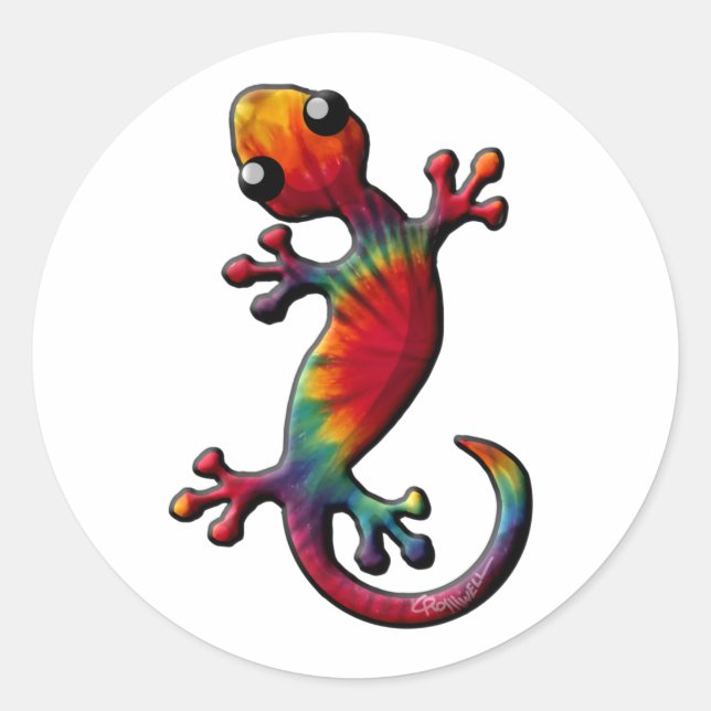 Adesivo Tie Dye Gecko Lizard (Frente)