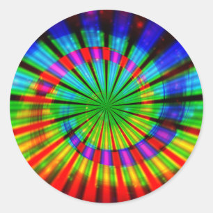Adesivo Tie-Dye Groovy Rainbow