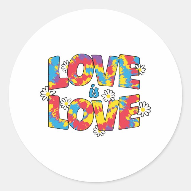 Adesivo Tie-Dye Love (Frente)