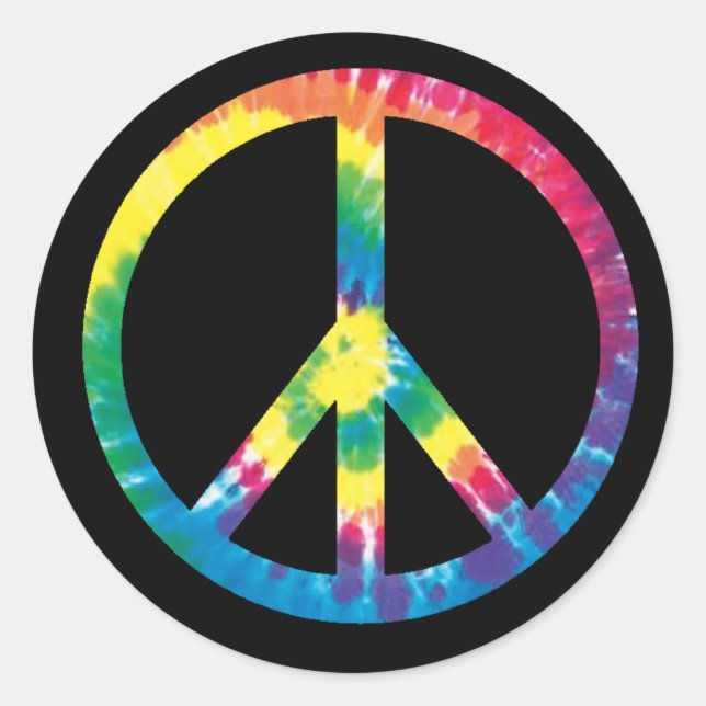 Adesivo Tie dye peace sign 2 (Frente)