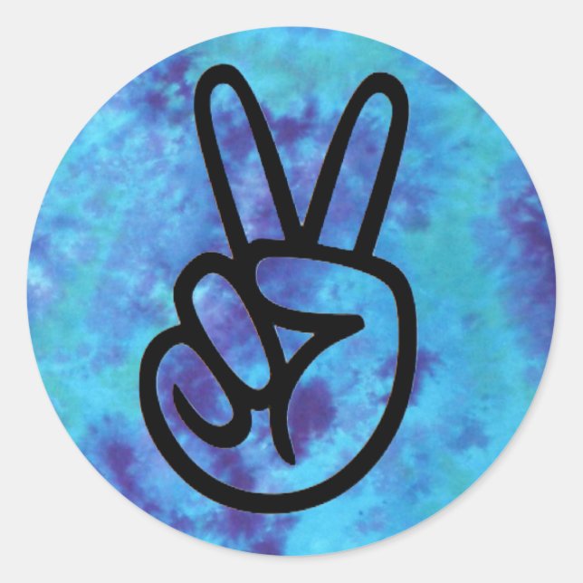 Adesivo Tie Dye Peace Stickers (Frente)