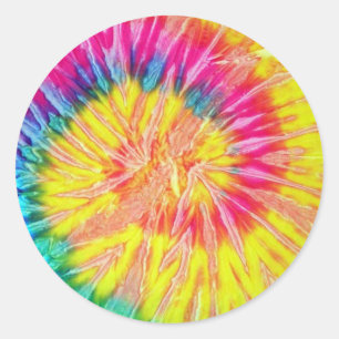 Adesivo Tie Dye Round Stickers