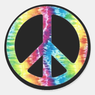 Adesivo Tie Dye Sinal de Paz