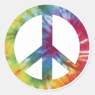 Adesivo Tie Dyed Peace Sign