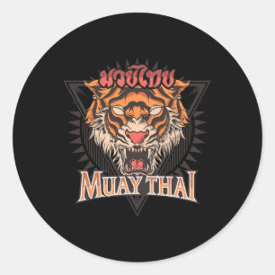 Adesivo Tigar Muay Thai Mma Treinamento de Kickboxing Vint