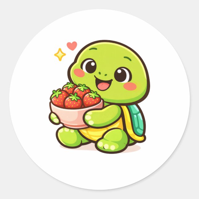 Adesivo Tigela de Morangos (Frente)