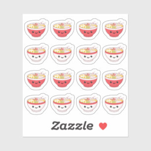 Adesivo Tigela de Ramen Kawaii Comida Japonesa Planejador