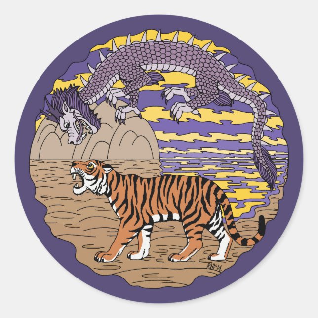 Adesivo Tiger e Dragon (Frente)