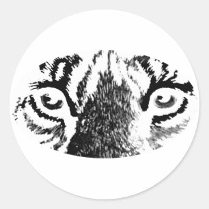 Adesivo Tiger Eyes jGibney O MUSEUM Zazzle Gifts
