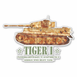 Adesivo Tiger I Guerra Mundial 2 Panzer Alemão de Tanque P
