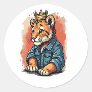 Adesivo Tiger King Crown Prince
