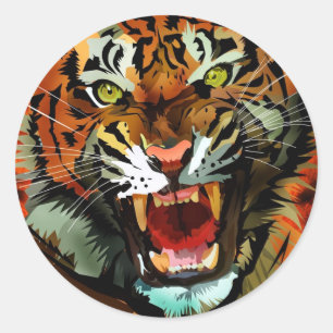 Adesivo Tiger Roar