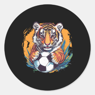 Adesivo Tiger Soccer Byll Fierce Jungle Animal 