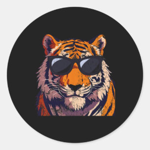 Adesivo Tiger Sungles Figurume de Aniversário Pajama Zoo M
