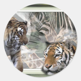 Adesivo Tiger, Zebra, Girafa, Presentes De Amantes