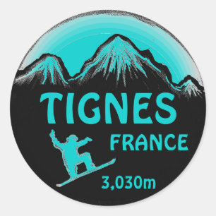 Adesivo Tignes France Terea Snowboard adeskers