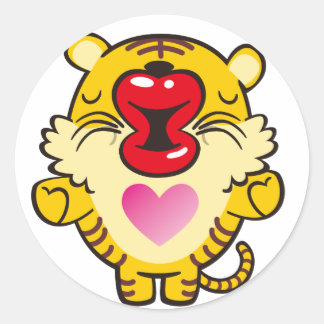 Adesivo tigre beijador