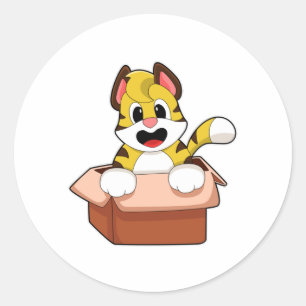 Adesivo Tigre com caixa