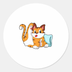 Adesivo Tigre com Travesseiro