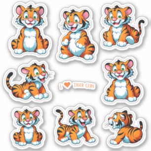 Adesivo Tigre Cubs Scrapbook Stationery Stickers